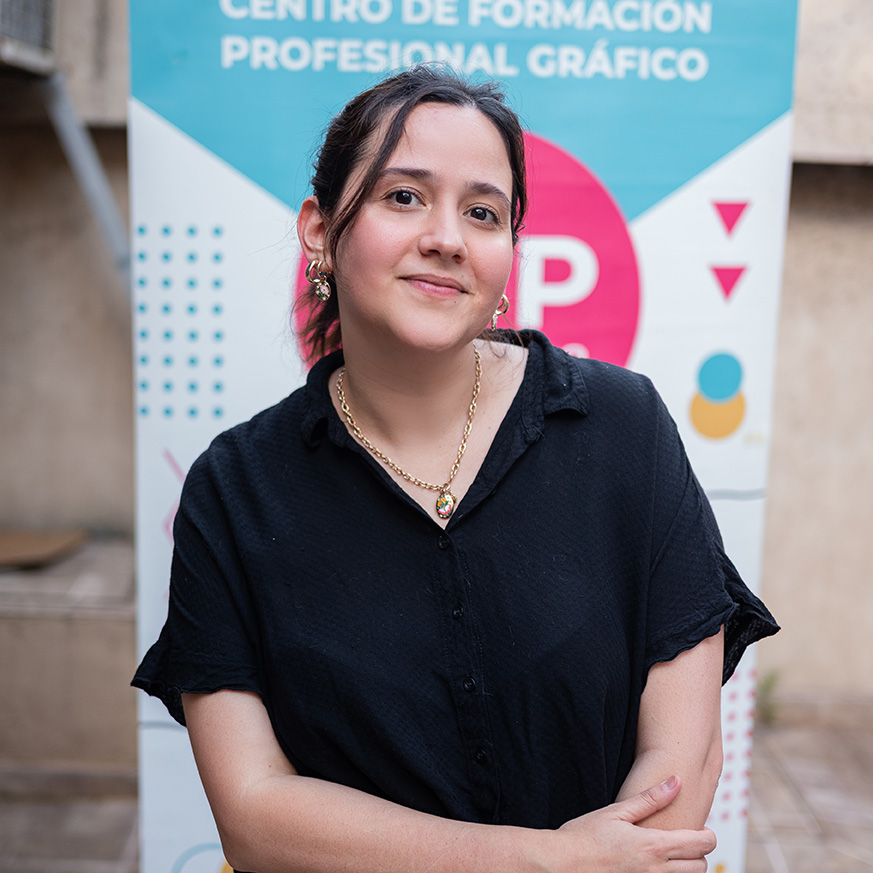 Foto de la profesora Macarena Moyano